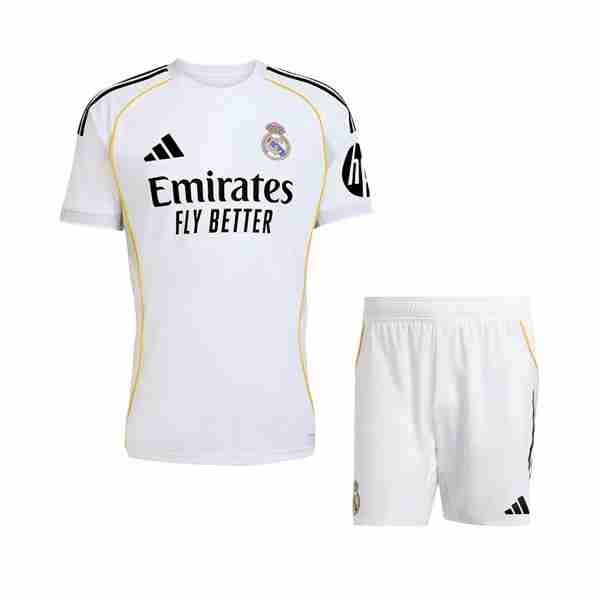 Camiseta Real Madrid 1ª Niño 2025-2026 Camiseta Real Madrid Conjunto Ninos Primera Equipacion 2025 2026