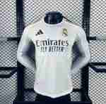 Manga Larga Camiseta Primera Real Madrid 2025 2026 – Versión Jugador