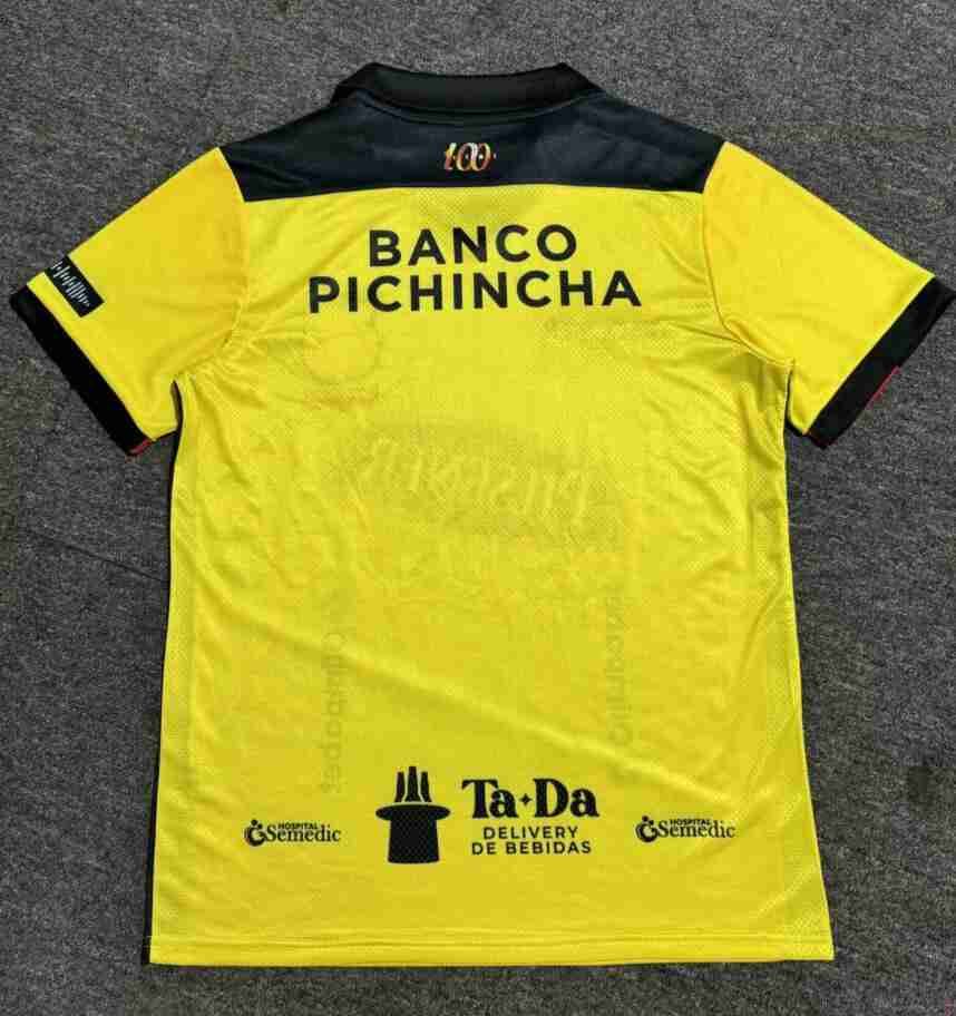 Tailandia Camiseta FC Barcelona 100th Anniversary 2025 2026 Amarillo_1