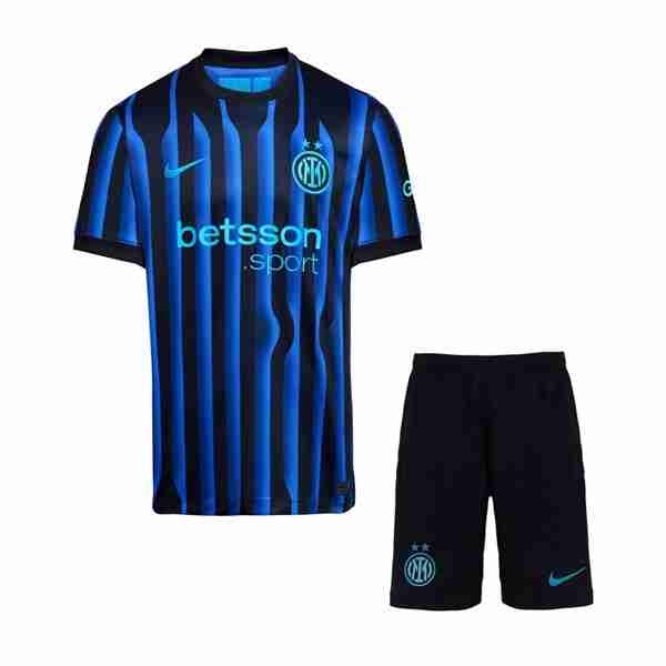 Camiseta Inter Milan 1ª Niño 2025-2026 Camiseta Inter Milan Conjunto Ninos Primera 2025 2026 1