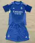 Camiseta Real Madrid Conjunto Niños Portero 2025 2026 Azul