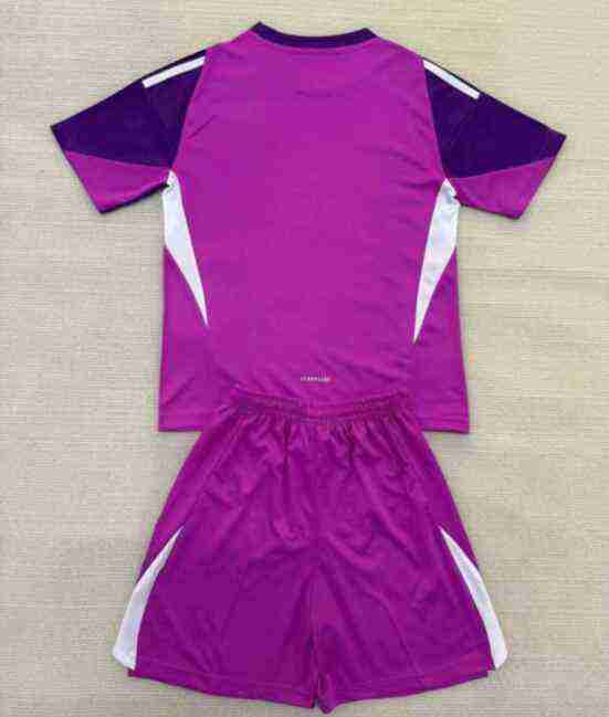 Camiseta Real Madrid Conjunto Niños Portero 2025 2026 Purpura_1