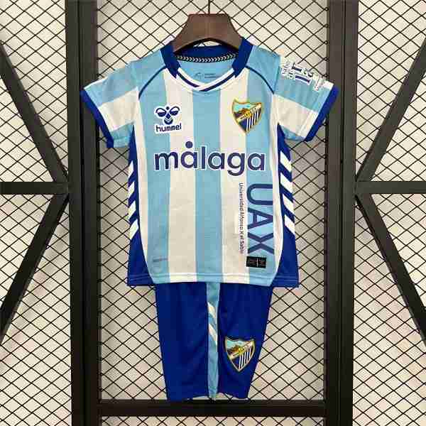 Camiseta Málaga 1ª Niño 2025-2026 Camiseta Malaga Conjunto Ninos Primera 2025 2026 1