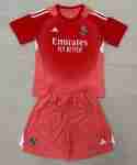 Camiseta Real Madrid Conjunto Niños Portero 2025 2026 Rojo