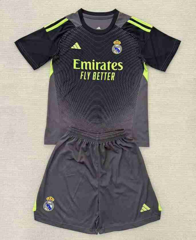 Camiseta Real Madrid Conjunto Niños Portero 2025 2026 Camiseta Real Madrid Conjunto Ninos Portero 2025 2026