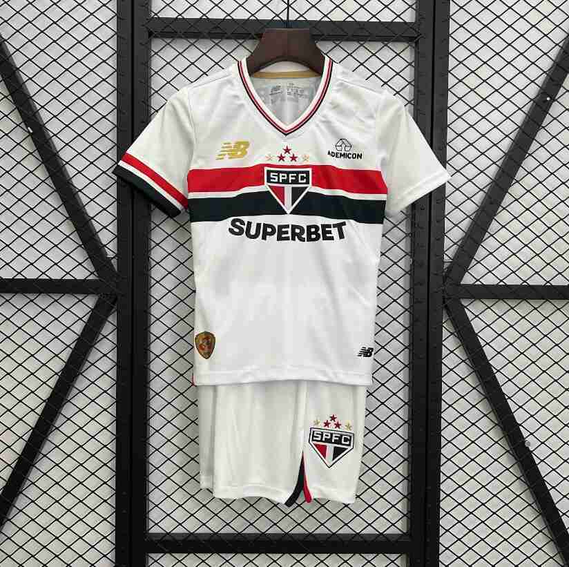 Camiseta Sao Paulo Conjunto Niños Primera 2025 2026 Camiseta Sao Paulo Conjunto Ninos Primera 2025 2026