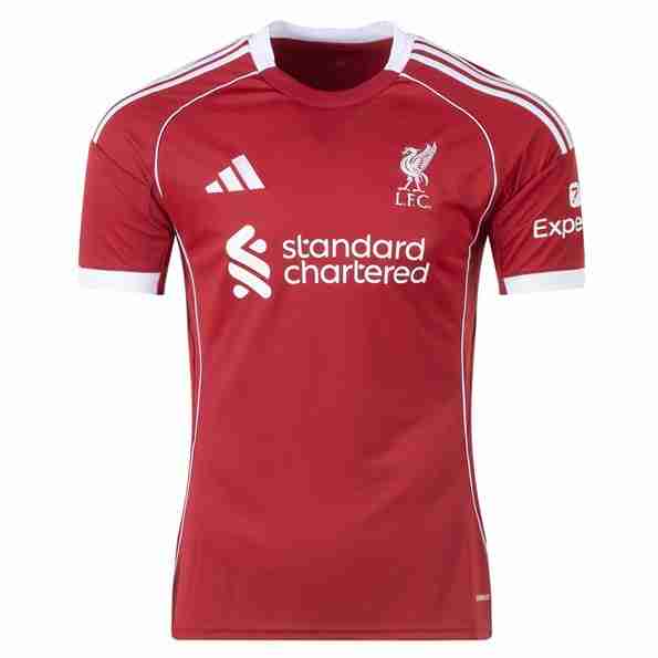 Tailandia Camiseta Liverpool 1ª 2025-2026 madridshop top Tailandia Camiseta Liverpool 1a 2025 2026