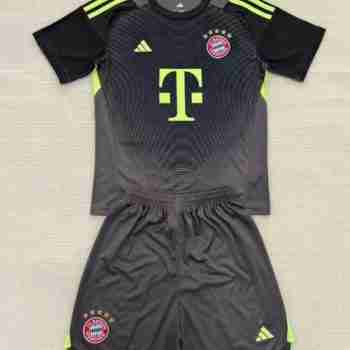 Camiseta Bayern Munich Conjunto Niños Portero 2025 2026 Negro