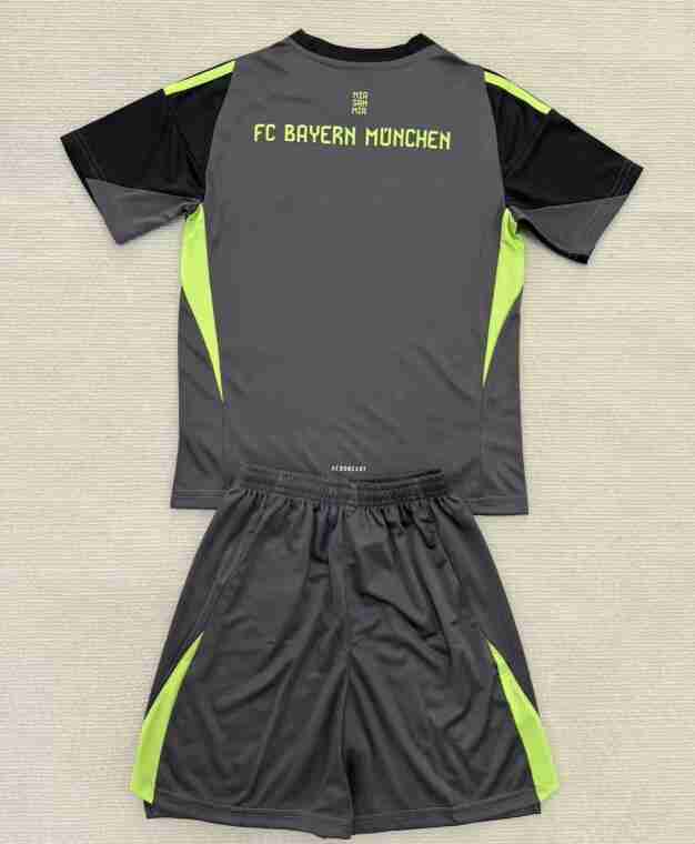 Camiseta Bayern Munich Conjunto Niños Portero 2025 2026 Negro_1