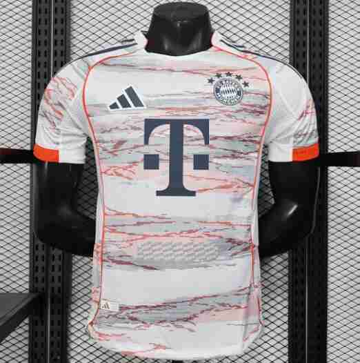 Camiseta Segunda Bayern Munich 2025 2026 Bianco – Versión Jugador Camiseta Segunda Bayern Munich 2025 2026 Bianco – Version Jugador