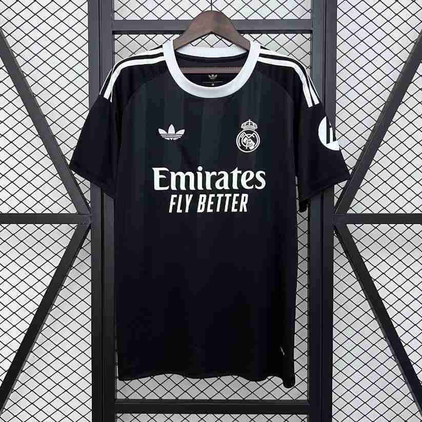 Tailandia Camiseta Portero Real Madrid 2025 2026 Negro Tailandia Camiseta Portero Real Madrid 2025 2026 Negro
