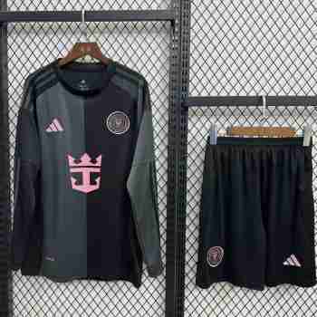 Tailandia Manga Larga Camiseta Conjunto Segunda Inter Miami 2025 2026
