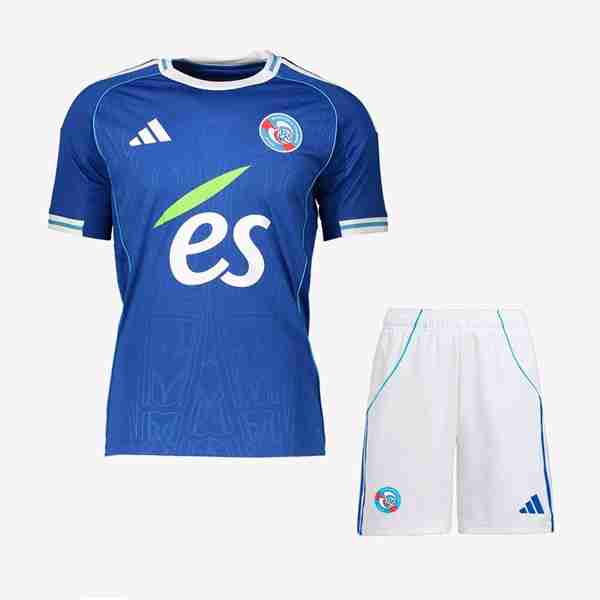 Camiseta Racing Club De Estrasburgo 1ª Niño 2025-2026 Camiseta Estrasburgo Conjunto Ninos Primera 2025 2026