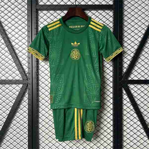 Camiseta Mexico Special Edition Niño 2025 Verde Camiseta Mexico Conjunto Ninos Especial 2025 2026 Verde