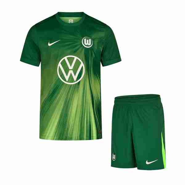 Camiseta Wolfsburg 1ª Niño 2025-2026 Camiseta VfL Wolfsburgo Conjunto Ninos Primera 2025 2026