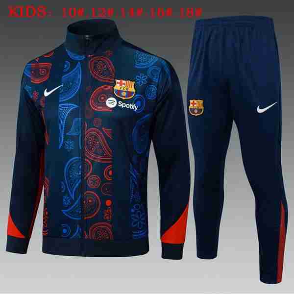 Ninos Chandal Barcelona 2025-2026 Azul Rojo Chandal Ninos FC Barcelona 2025 2026 Azul Rojo
