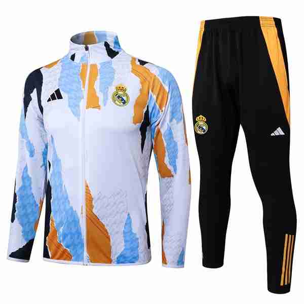 Chandal Real Madrid 2025-2026 Blanco Azul Chandal Real Madrid 2025 2026 Blanco Azul