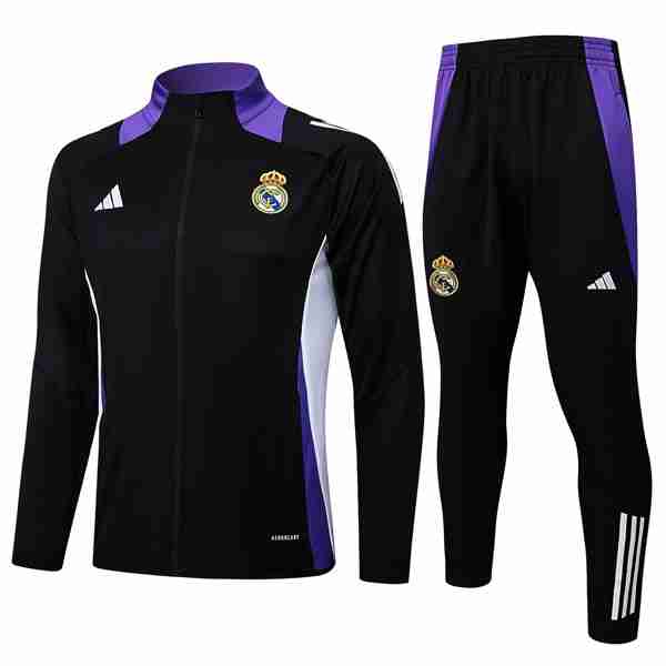 Chandal Real Madrid 2025-2026 Negro Purpura Chandal Real Madrid 2025 2026 Negro Purpura