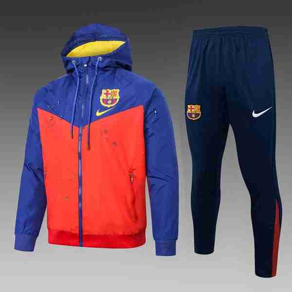 Rompevientos Barcelona Conjunto Completo 2025-2026 Azul Rojo Conjunto Rompevientos FC Barcelona 2025 2026 Azul Rojo