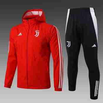 Conjunto Rompevientos Juventus 2025 2026 Rojo