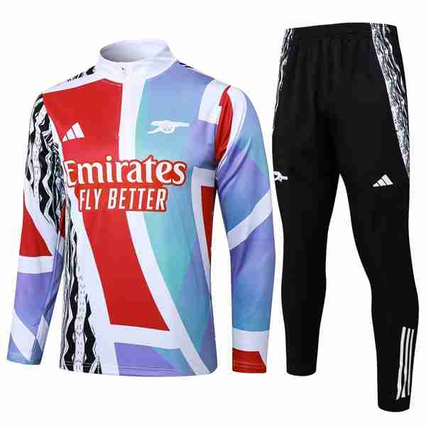 Sudadera De Training Arsenal 2025-2026 Azul Rojo Sudadera Entrenamiento Arsenal 2025 2026 Azul Rojo