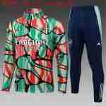 Sudadera Entrenamiento Niños Arsenal 2025 2026 Verde Rojo