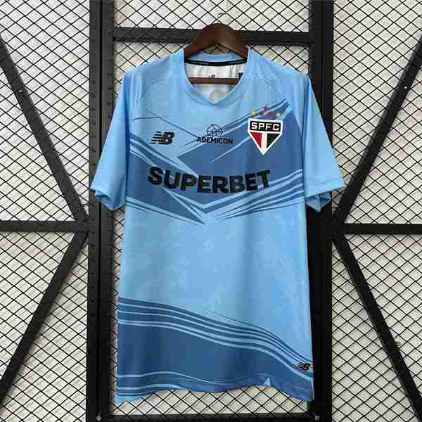Tailandia Camiseta Sao Paulo Pre-Match 2025-2026 Azul Tailandia Camiseta Pre Match Sao Paulo 2025 2026 Azul