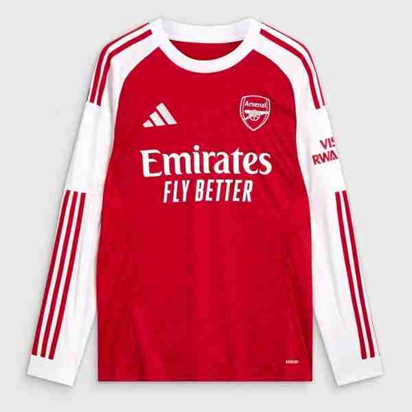 Tailandia Camiseta Arsenal 1ª ML 2025-2026 Tailandia Manga Larga Camiseta Primera Arsenal 2025 2026