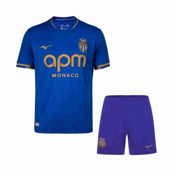 Camiseta AS Monaco 2ª Niño 2025-2026 Camiseta AS Monaco Conjunto Niños Segunda 2025 2026