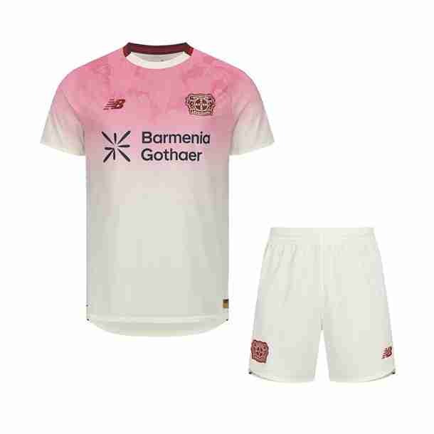 Camiseta Bayer 04 Leverkusen 2ª Niño 2025-2026 Camiseta Bayer Leverkusen Conjunto Niños Segunda 2025 2026