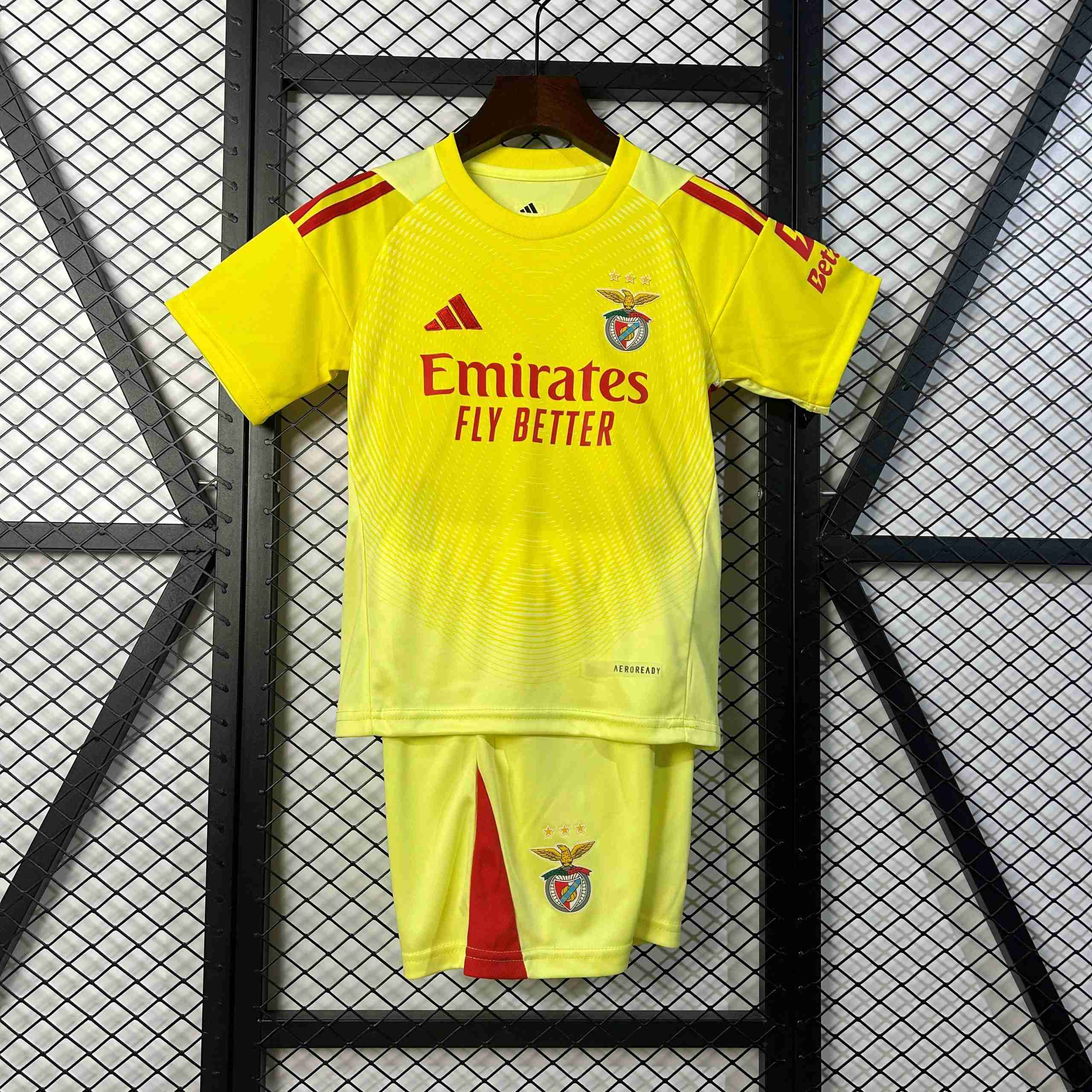 Camiseta Benfica Portero Niño 2025-2026 Camiseta Benfica Conjunto Niños Portero 2025 2026