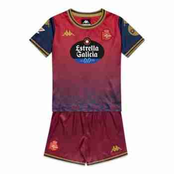Camiseta Deportivo Coruña Conjunto Niños Segunda 2025 2026