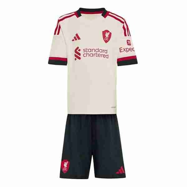 Camiseta Liverpool 2ª Niño 2025-2026 Camiseta Liverpool Conjunto Niños Segunda 2025 2026