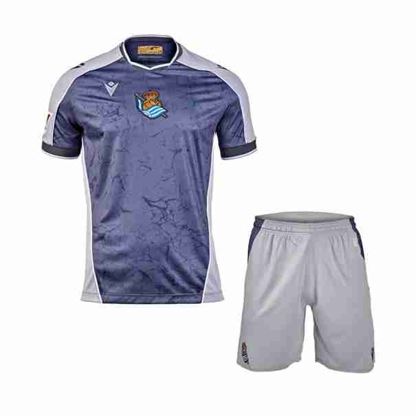 Camiseta Real Sociedad 2ª Niño 2025-2026 Camiseta Real Sociedad Conjunto Niños Segunda 2025 2026