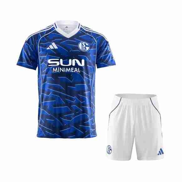 Camiseta Schalke 04 1ª Niño 2025-2026 Camiseta Schalke 04 Conjunto Niños Primera 2025 2026