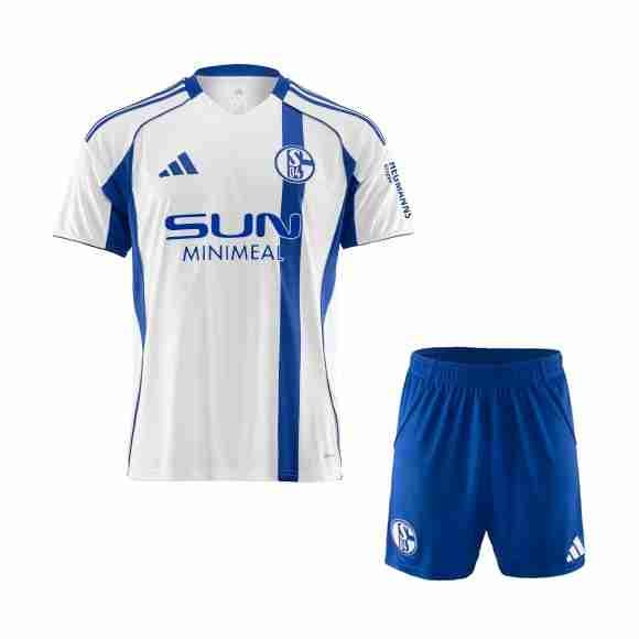 Camiseta Schalke 04 2ª Niño 2025-2026 Camiseta Schalke 04 Conjunto Niños Segunda 2025 2026