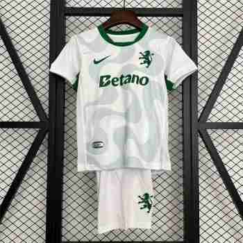 Camiseta Sporting De Lisboa Conjunto Niños Segunda 2025 2026