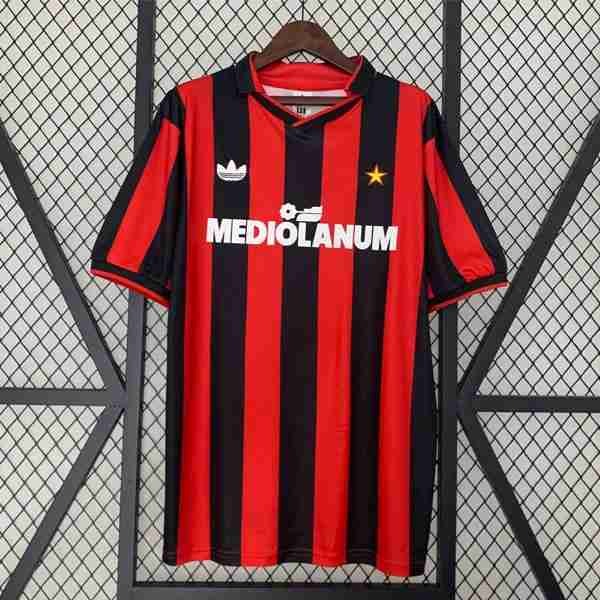 Tailandia Camiseta AC Milan 1ª Retro 1990 1991 Tailandia Camiseta Primera AC Milan Retro 1990 1991