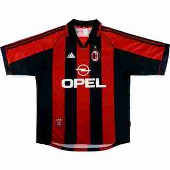 Tailandia Camiseta Primera AC Milan Retro 1998 2000 Rojo