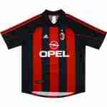 Tailandia Camiseta Primera AC Milan Retro 2000 2002 Rojo