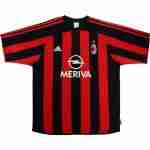 Tailandia Camiseta Primera AC Milan Retro 2003 2004 Rojo