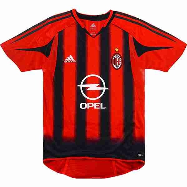 Tailandia Camiseta AC Milan 1ª Retro 2004 2005 Rojo Tailandia Camiseta Primera AC Milan Retro 2004 2005 Rojo