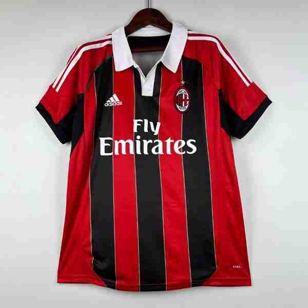 Tailandia Camiseta AC Milan 1ª Retro 2012-2013 Tailandia Camiseta Primera AC Milan Retro 2012 2013