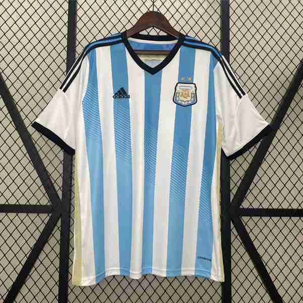 Tailandia Camiseta Argentina 1ª Retro 2014 Tailandia Camiseta Primera Argentina Retro 2014