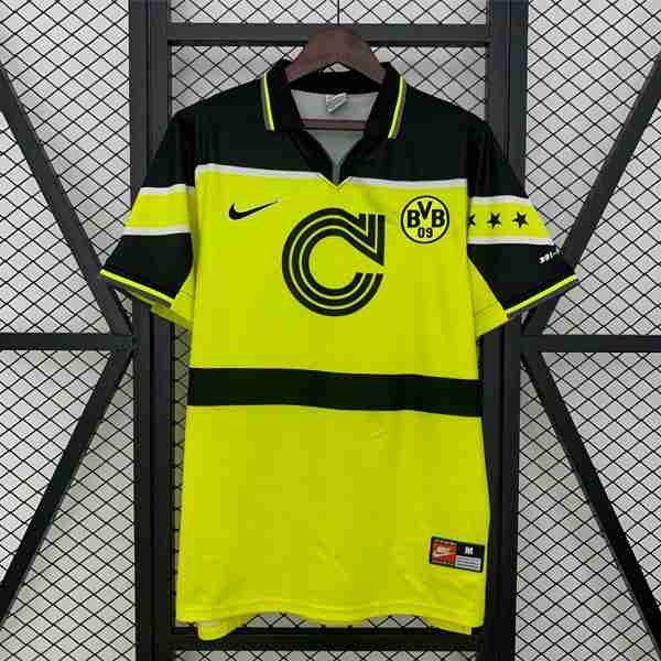 Tailandia Camiseta Dortmund 1ª Retro 1996-1997 Tailandia Camiseta Primera Borussia Dortmund Retro 1996 1997