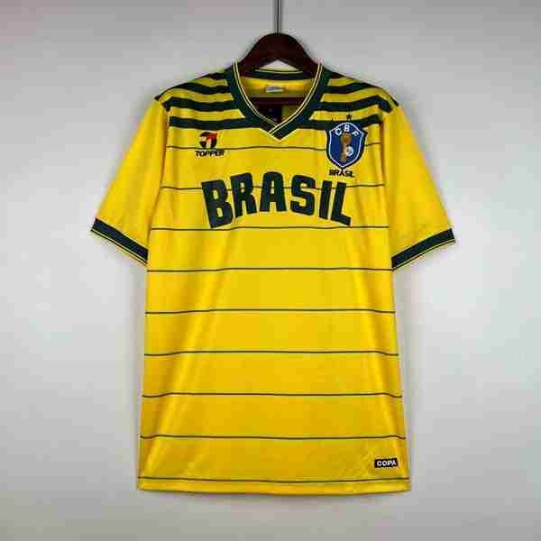 Tailandia Camiseta Brasil 1ª Retro 1984 Tailandia Camiseta Primera Brasil Retro 1984