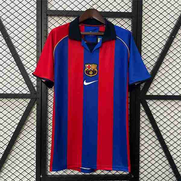 Tailandia Camiseta Barcelona 1ª Retro 2001-2002 Tailandia Camiseta Primera FC Barcelona Retro 2001 2002