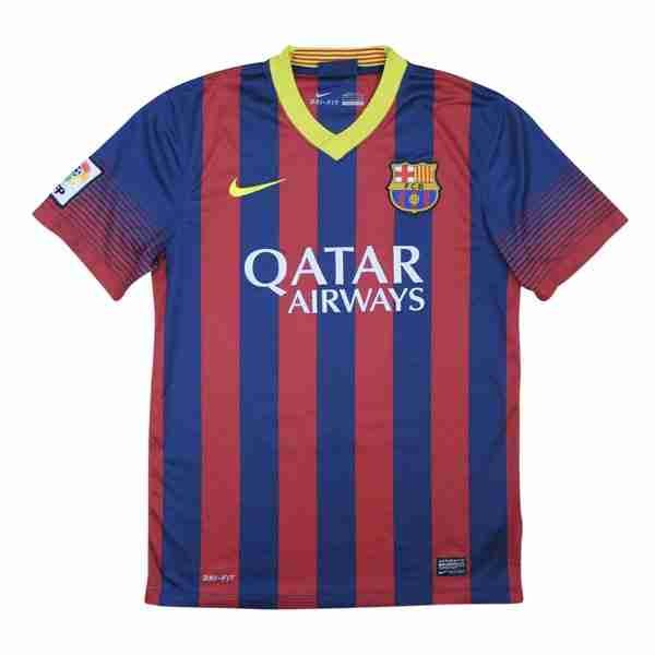Tailandia Camiseta Barcelona 1ª Retro 2013-2014 Tailandia Camiseta Primera FC Barcelona Retro 2013 2014