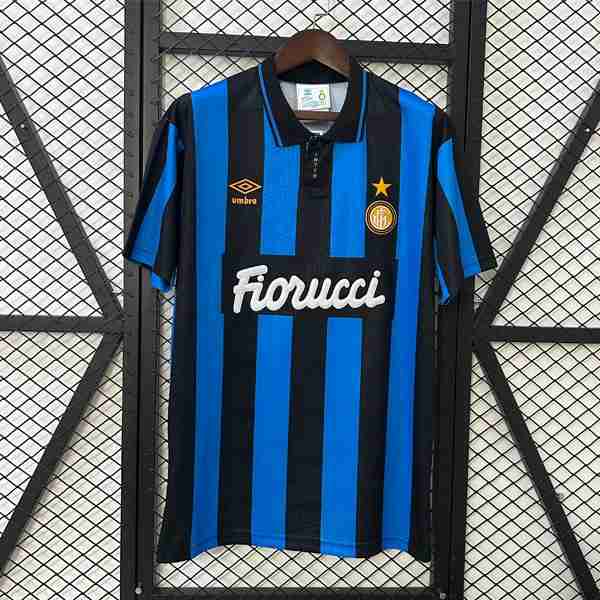 Tailandia Camiseta Inter Milan 1ª Retro 1992-1994 Tailandia Camiseta Primera Inter Milan Retro 1992 1994