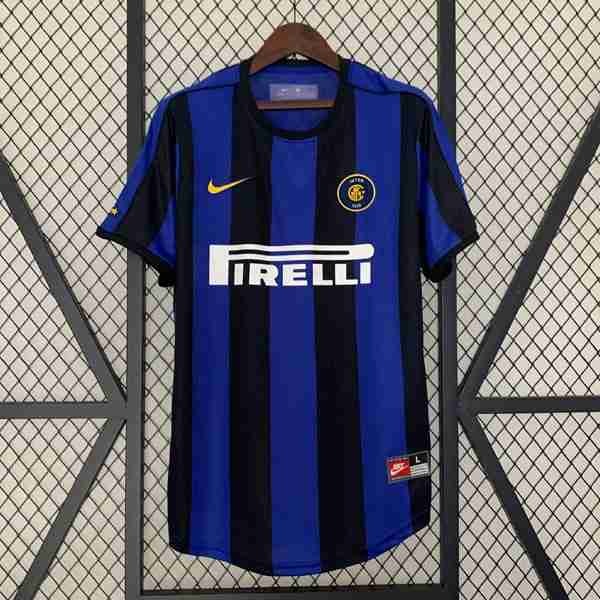 Tailandia Camiseta Inter Milan 1ª Retro 1999 2000 Tailandia Camiseta Primera Inter Milan Retro 1999 2000